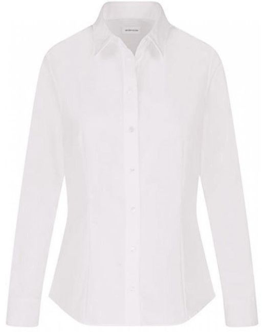 Seidensticker White Outdoorhemd Women ́s Blouse Regular Fit Oxford Longsleeve Bluse
