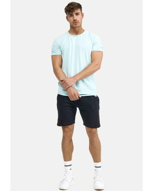 INDICODE Kurzarmshirt Willbur Tee in White für Herren