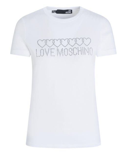 Love Moschino White T-Shirt Top