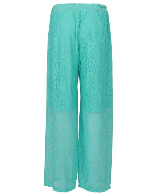 malito more than fashion Green Stoffhose 20634 Spitzenhose mit Jerseybund Einheitsgröße