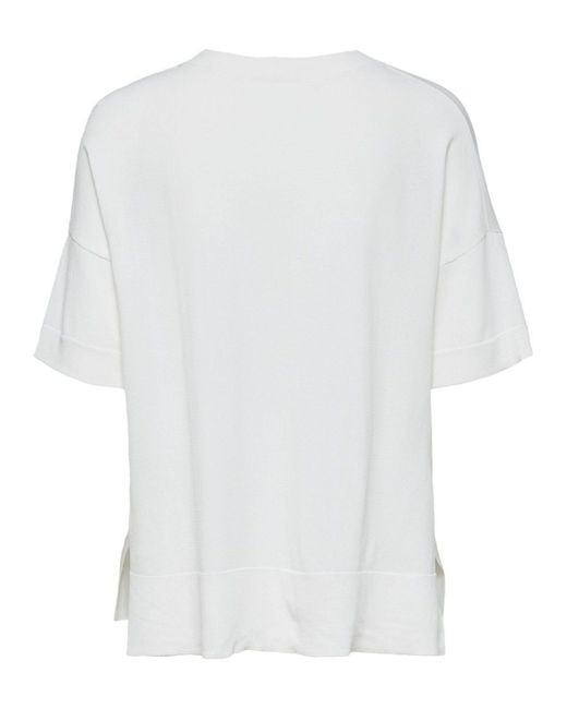 SELECTED White T-Shirt Wille (1-tlg) Plain/ohne Details