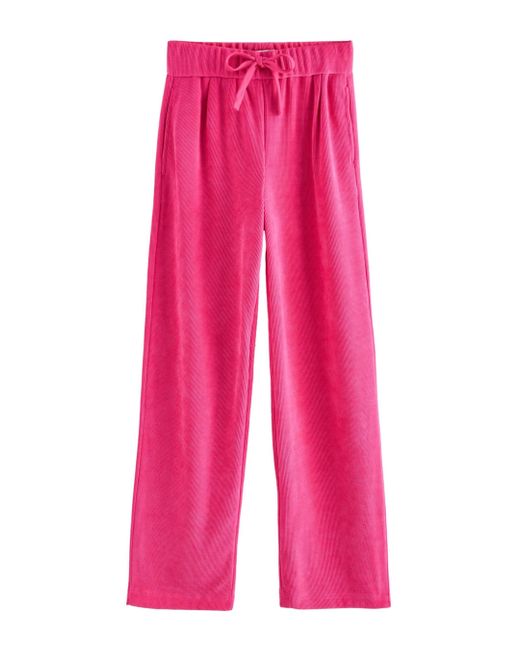 Next Pink Cordhose Schlupf-Hose aus Cord mit weitem Beinschnitt (1-tlg)