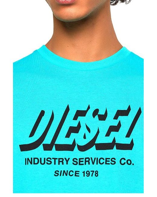 DIESEL -DIEGOS-A5 T-Shirt in Blue für Herren