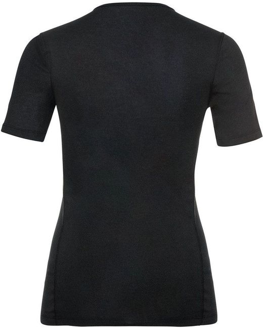 Odlo Black T-Shirt Bl Top Crew Neck /S Active Warm Eco