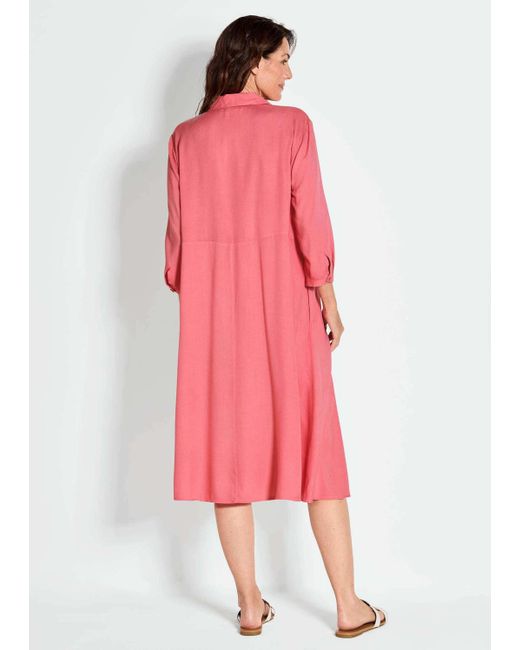 Goldner Pink Sommerkleid Kleid