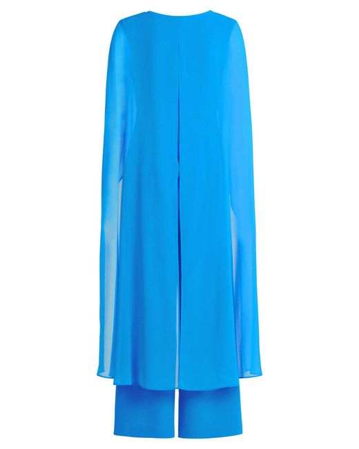 Vera Mont Blue Jumpsuit im Layer Look (1-tlg) Form