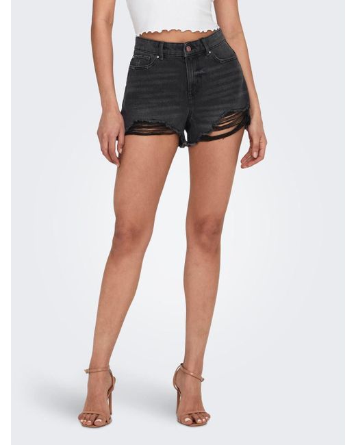 ONLY Black Jeansshorts Pacy (1-tlg)