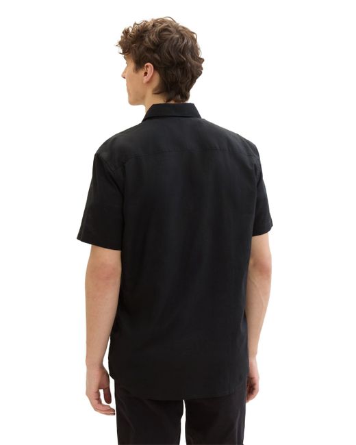 Tom Tailor Kurzarmshirt in Black für Herren