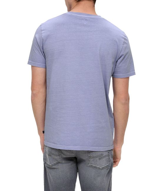 QS T-Shirt in Blue für Herren