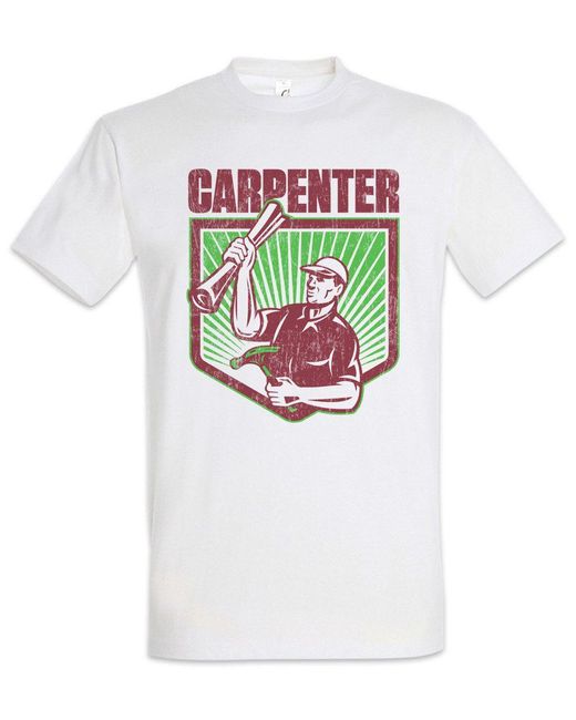 Urban Backwoods Print- Carpenter III T-Shirt Weiß Größe L in White für Herren