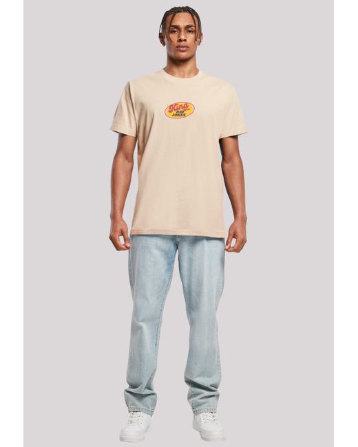 F4NT4STIC Shirt King of Dad Jokes Witziges Vatertagsmotiv Premium Qualität in Natural für Herren