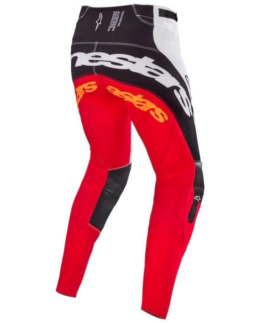 Alpinestars Motorradhose Techstar Deep LTD Motocross Hose dehnbar in Red für Herren