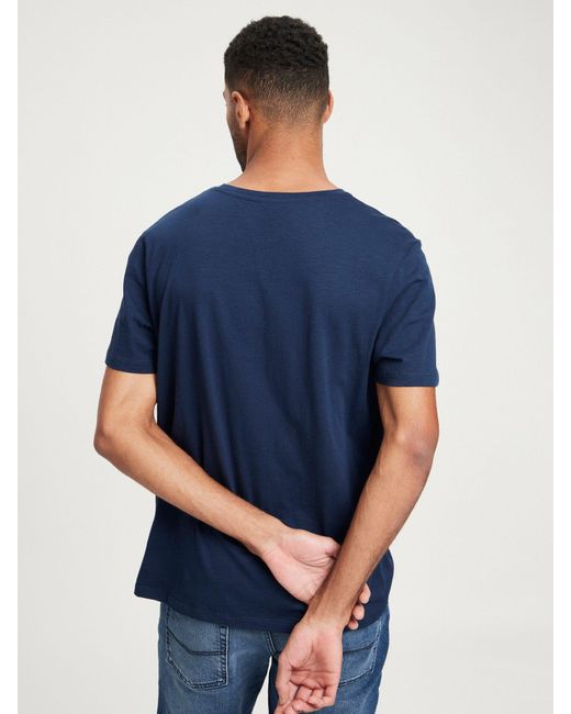 Cross Jeans ® Rundhalsshirt 15918 in Blue für Herren