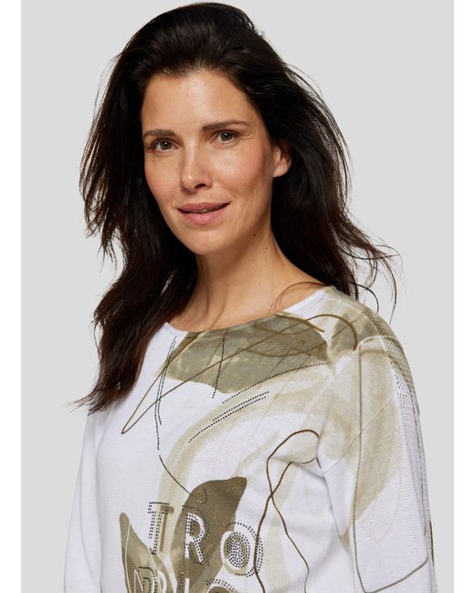 Rabe White Strickpullover