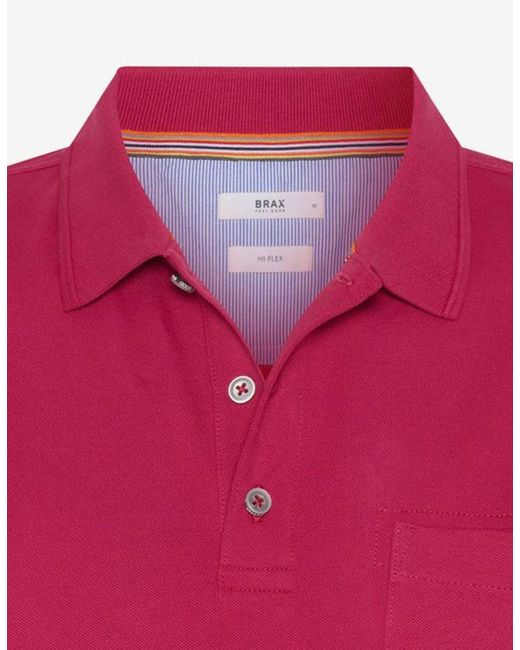 Brax Style Pete U (24-4818) Poloshirt in Pink für Herren
