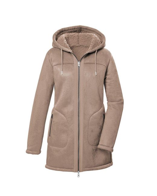 G.i.g.a. Dx Natural .I.G.A. DX by killtec Fellimitatjacke GW 63 WMN PRK Wendeparka mit regulierbarer Kapuze