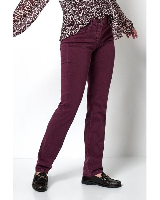 Toni Purple 5-Pocket-Jeans Perfect Shape aus softem, gefärbtem Denim