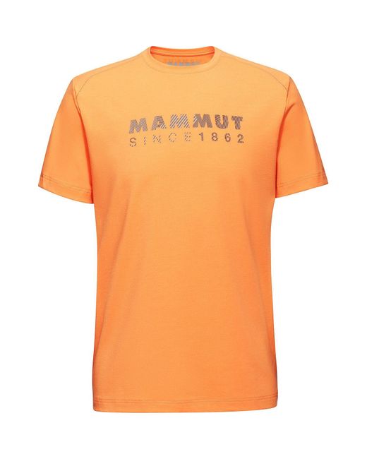 Mammut T- Shirt Trovat in Orange für Herren