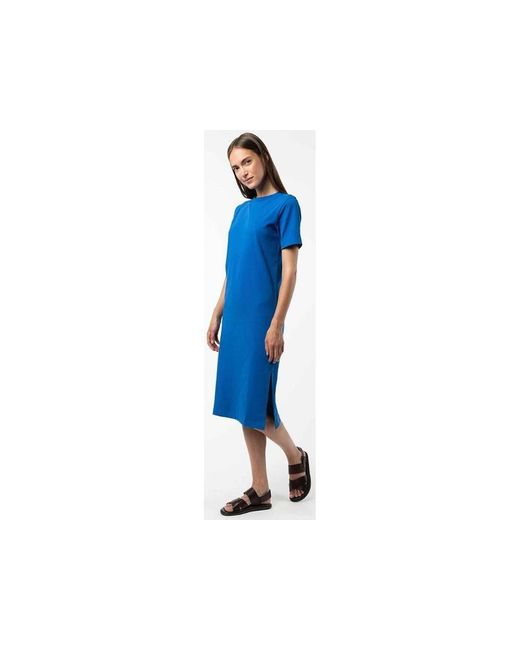 Mela Blue Jerseykleid Bio--Kleid 'LATIKA' mit Beinschlitz aus