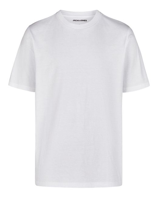Jack & Jones Tshirt Herren Basic Regular Fit Jacjeans Underwear 6Er Set Pack in White für Herren