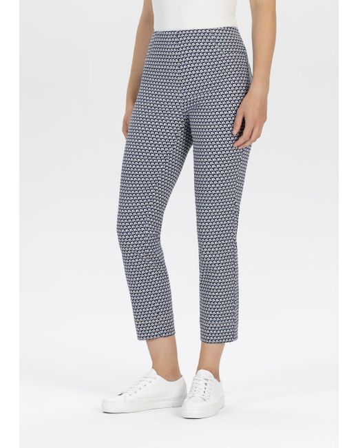 SteHmann Blue 3/4-Hose mit Minial-Muster