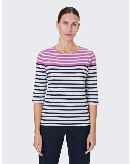 JOY sportswear Red CELIA T-Shirt purple haze stripes