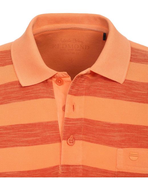 Redmond Poloshirt in Orange für Herren