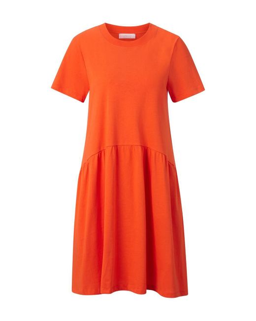 Rich & Royal Orange Sommerkleid T-Shirt dress organic, cherry tomato