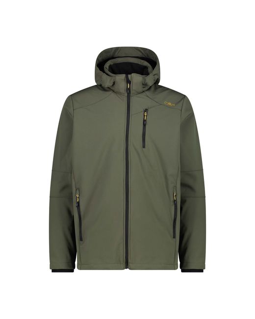 CMP Softshelljacke Softshell Jacke Zip Hood 3A40537N in Green für Herren
