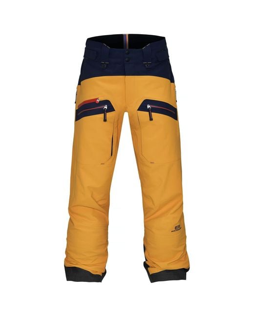 Elevenate Outdoorhose M Backside Pants (modell Winter 2019) in Yellow für Herren
