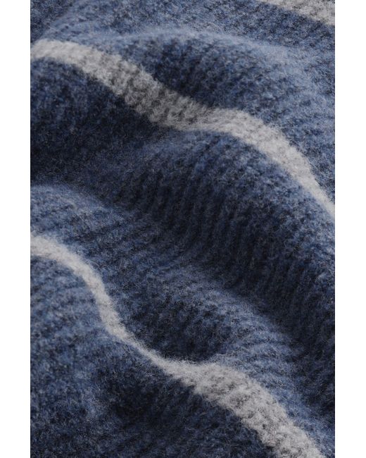 Next Regular Fit Rundhalspullover mit Querstreifen (1-tlg) in Blue für Herren