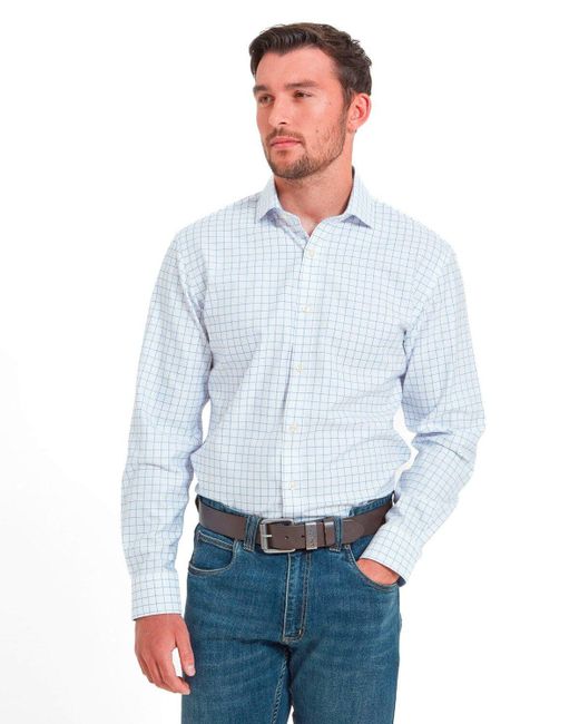 Schöffel Country Langarmhemd Karohemd Greenwich in Blue für Herren