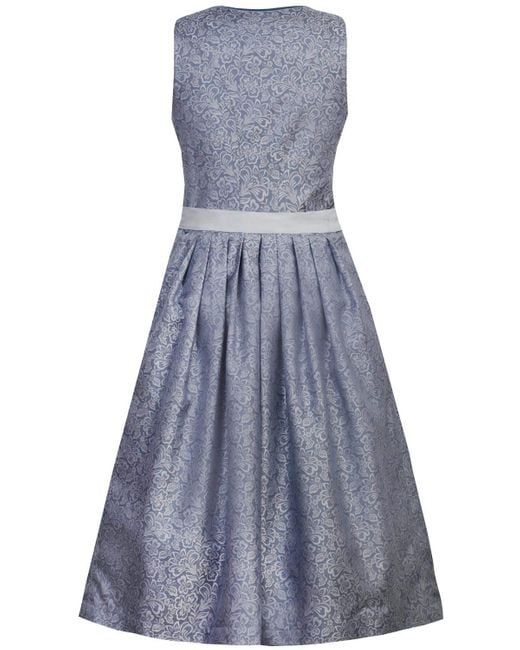 Marjo Gray Dirndl 'Jessica' 695068, Blau Silbergrau 68cm