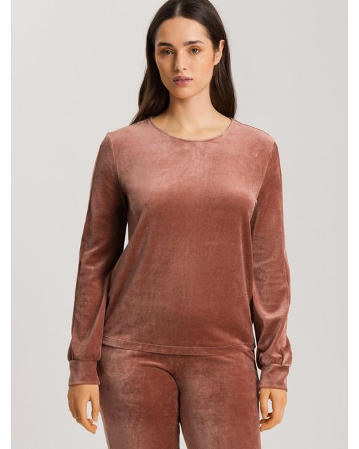 Hanro Brown Favourites Sweatshirt pulli pullover