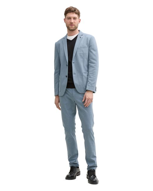 Tom Tailor Anorak Regular Fit Piqué Sakko in Blue für Herren