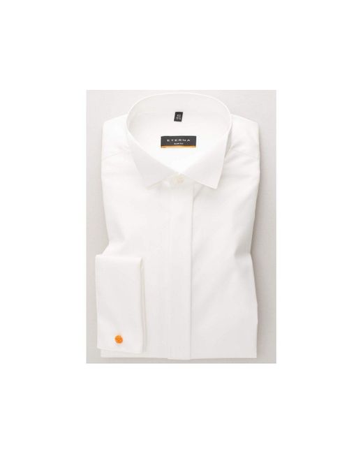 Eterna Langarmhemd champagner (1-tlg) in White für Herren