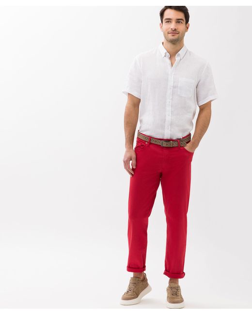 Brax 5-Pocket-Jeans STYLE.CADIZ U in Red für Herren