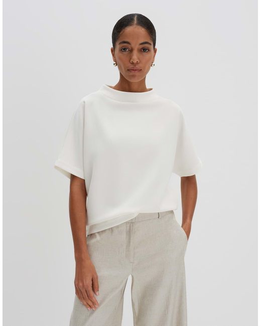someday. White Sweatshirt UZOE aus supersoftem Modal Mix