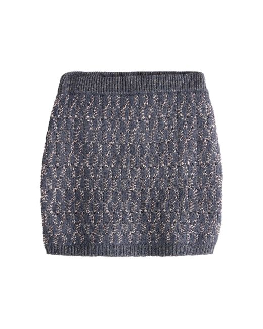 Next Gray Funkelnder Co-Ord Minirock mit Muster (1-tlg)