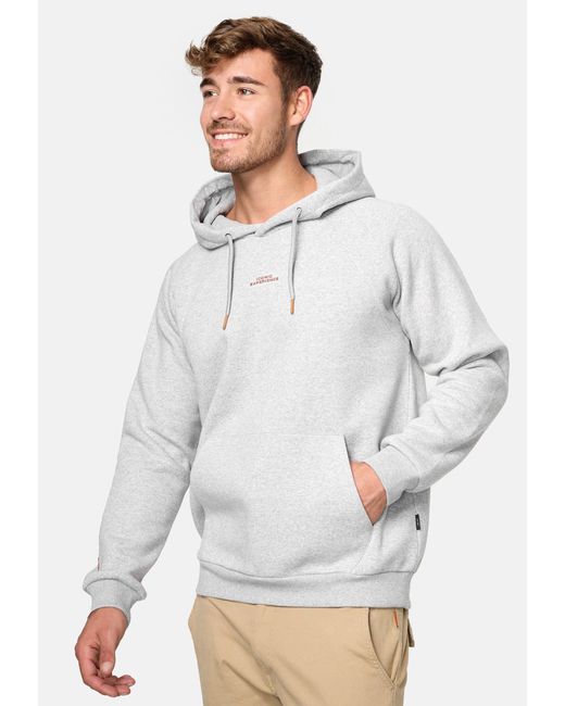 INDICODE Kapuzenpullover Virginia in White für Herren