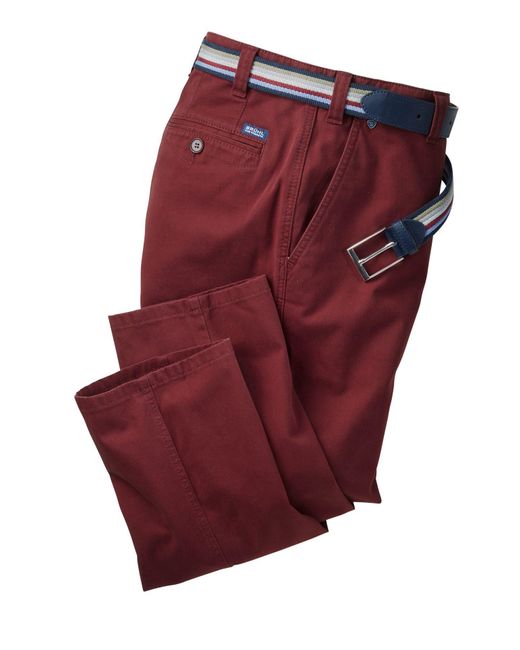 BRÜHL Stretch-Hose in Red für Herren