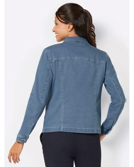Sieh an! Blue Allwetterjacke Jeansjacke