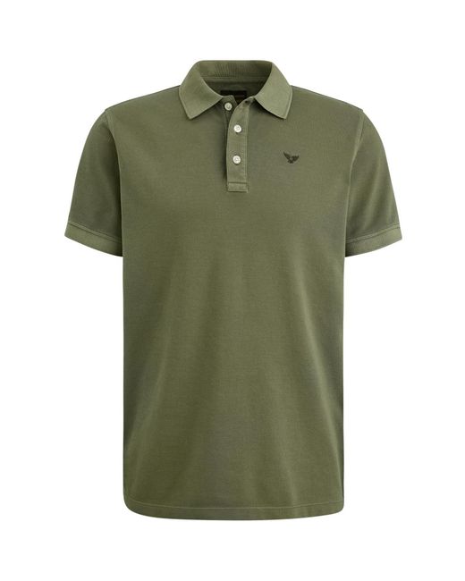 PME LEGEND T-Shirt Short sleeve polo Pique garment dy, Ivy Green für Herren
