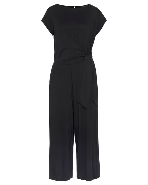 Lascana Black Culotte-Overall mit Knotendetail in der Taille, eleganter Jumpsuit, festlich