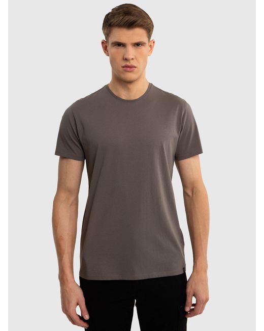 Big Star T-Shirt BASIC in Gray für Herren