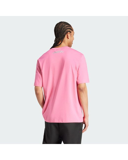 Adidas PRIDE GRAPHIC T-SHIRT in Pink für Herren