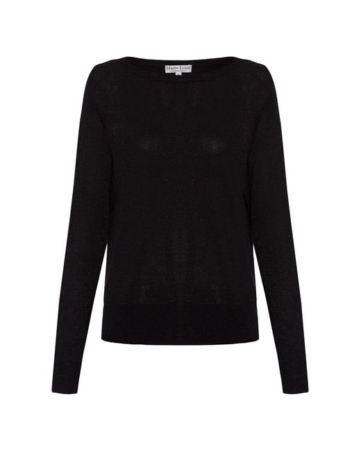Marie Lund Black Strickpullover