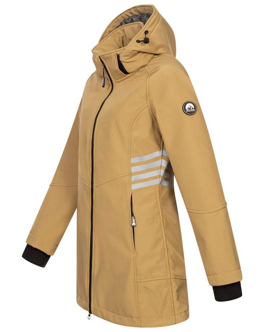 Arctic Seven Natural Softshelljacke ASGiuliana mit abnehmbarer Kapuze