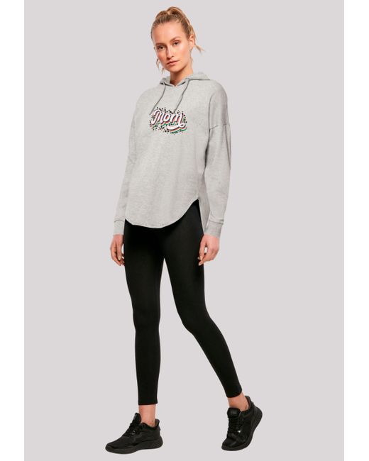 F4NT4STIC Gray Kapuzenpullover Muttertag Mama Schriftzug Regenbogen Premium Qualität