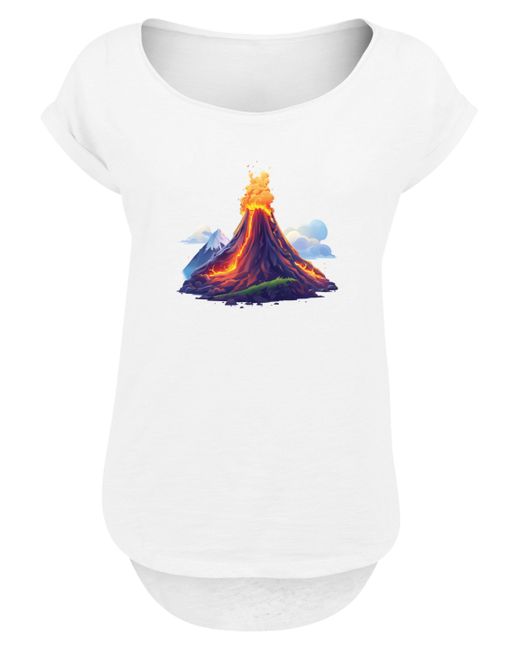 F4NT4STIC White Shirt Vulkanausbruch Premium Qualität